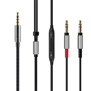 3.5mm OCC Audio Cable with mic For JVC HA-SW01 HA-SW02 McIntosh Labs MHP1000 - Picture 1 of 11