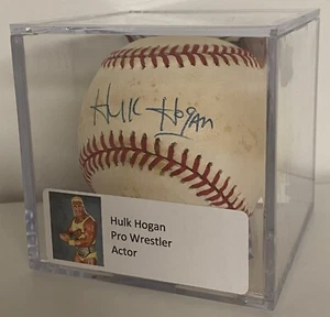 Hulk Hogan Signed MLB NL Baseball Wrestling Great Pro Wrestler Thunderlips JSA - Picture 1 of 8