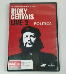 Ricky Gervais Live 2 Politics DVD Comedy Stand Up PAL Region 2 4 Free Postage - Picture 1 of 4