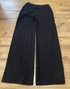 MAJESTIC FILATURES  Paris Black Ladies Relax Sweat Pants Zip Pockets Size 1 (XS) - Picture 1 of 5