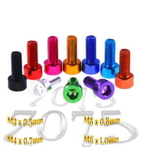 Zylinderkopf Schrauben Aluminium Innensechskant Alu-Legierung eloxiert M3M4M5M6 - Bild 1 von 6