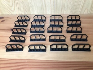 Lego 20x Plate Modified 1 x 6 Fence 6583 negro black valla rejilla - Imagen 1 de 5