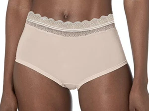 CALVIN KLEIN Micro Lace Waist Beechwood Nude Hipster Panty Womens S 5 M 6 L 7 XL - Picture 1 of 10