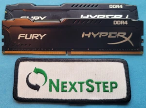 HyperX FURY 8GB 2Rx8 PC4-2666 Desktop RAM **Lot of 2** - Picture 1 of 2