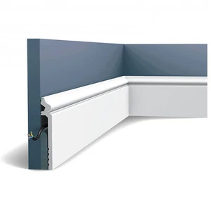Orac Decor SX186 LUXXUS CONTOUR zócalo zócalo zócalo blanco 2 m - Imagen 1 de 4