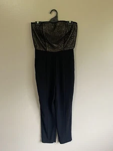 Misha Collection Womens Jumpsuit Sequined Bodice Boning Built in Bra AUS10 US6 - Picture 1 of 11