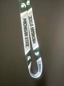 MICHIGAN SPARTANS MSU CORDÓN DESMONTABLE GO GREEN GO WHITE NUEVO - Imagen 1 de 7