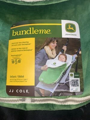 Bundle Me John Deere Stroller Cover Plush Inner Faux Shearling Warm Infant - Image 1 of 4