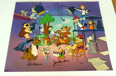 Hanna-Barbera Animation Cel "Quiet On The Set" Signed By B Hanna & J Barbera COA - Image 1 of 4