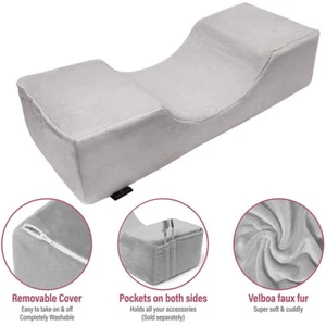 Eyelash Extension Pillow Soft Memory Foam Head Support With Lash Organizer Slots - Picture 1 of 8