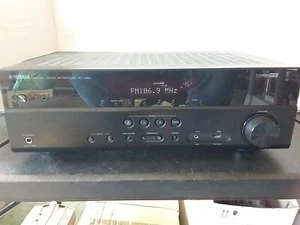 YAMAHA NATURAL SOUND AV RECIEVER RX-V383 ( Parts Or Repair) (Comes 0n No Sound) - Picture 1 of 7