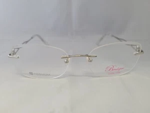 Boutique occhiali da vista totalmente senza montatura titanio Amante argento 53-18-135 - Foto 1 di 4