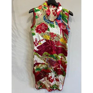 ASILK brand pure silk Qipao Dress Girls size 12 - Picture 1 of 5
