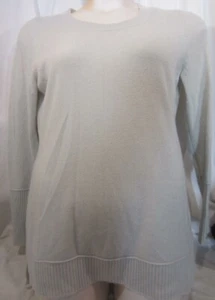 CYNTHIA ROWLEY pale aqua cashmere LS Pullover Oberteil DAMEN L - Bild 1 von 5