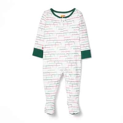 Lego Collection x Target Pijama de una pieza tamaño recién nacido nuevo en caja patrón de ladrillo apilado  Foto 1 de 4