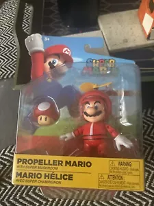 Super Mario Propeller Mario Action Figure Nintendo 4.5" 2021 New Free Shipping - Picture 1 of 1