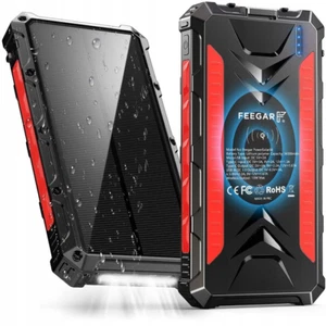 Feegar Solar Powerbank, 36000mah Bezprzewodowy power bank Ogniwo słoneczne, PD20W Solar - Zdjęcie 1 z 7