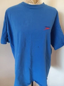 Vintage Speedo T-Shirt XLarge Blank Faded Blue 90s Single-Stitch Tee - Bild 1 von 9