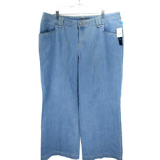 New Venezia Jeans Womens 3 Average Right Fit Blue Stretch Trouser Wide Leg 38x31