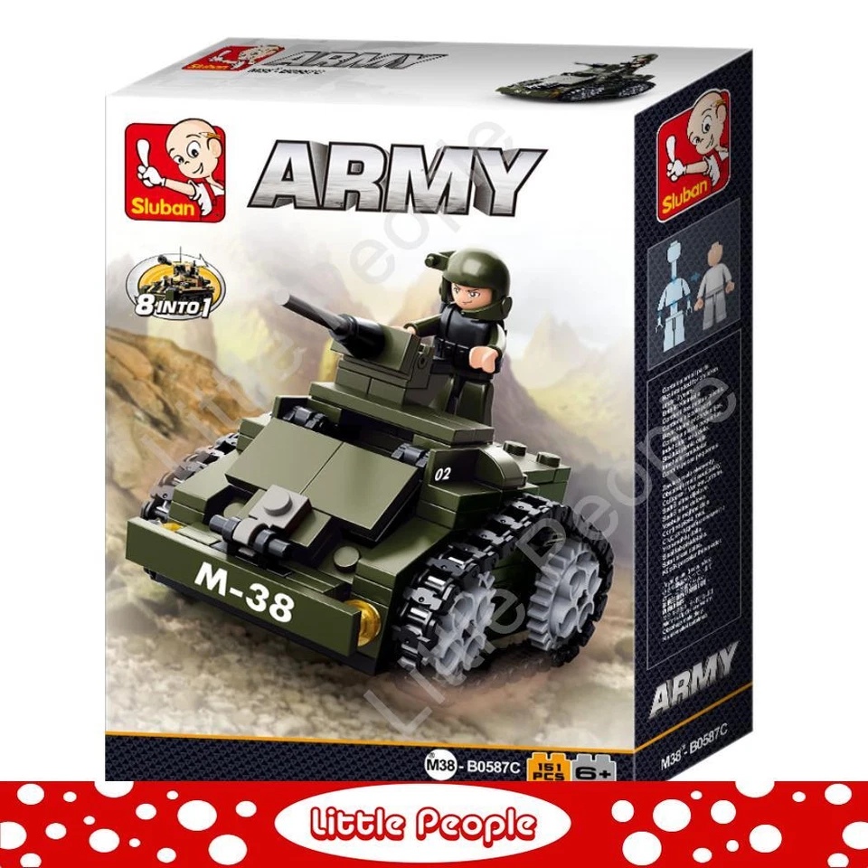 SLUBAN B0587C ARMY TANK 158 PCS C72 - Image 1 of 1