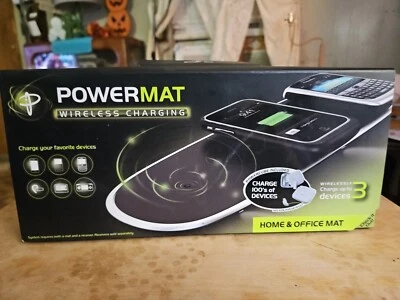 Powermat Wireless Charging System 3 Device Home Office Mat PowerCube Open Box - Image 1 of 4
