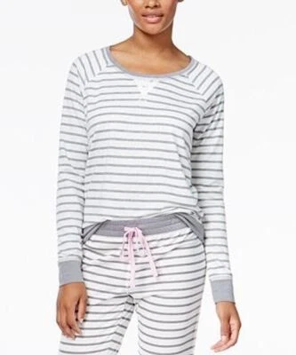 Jenni by Jennifer Moore Women's Stripe Gray Pajama Top - Image 1 of 3