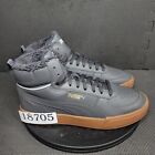 PumaCaven Mid Winter Shoes Mens Sz 9.5 Gray Brown Faux Fur Sneakers Trainers