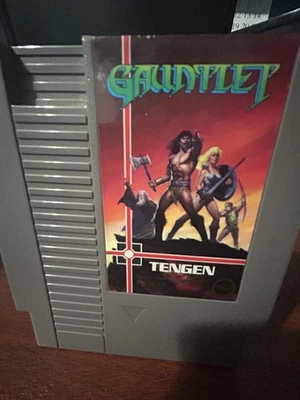 Cartucho de juego vintage Gauntlet NES Nintendo probado por Tengen aventura clásica años 80 Foto 1 de 2
