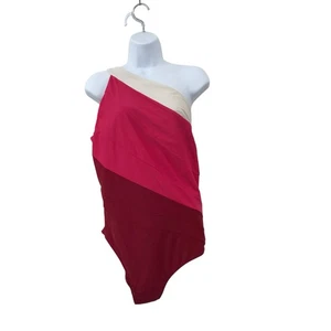 Summersalt Swimsuit Womens 16 Colorblock One Shoulder Beach Vacation Sidestroke - Picture 1 of 4