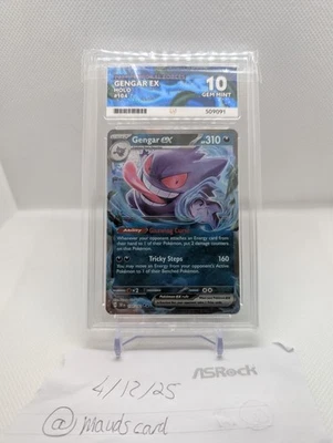 ACE 10 Gengar 104/162 Double Rare Temporal Forces Graded Pokemon Card - Image 1 of 2
