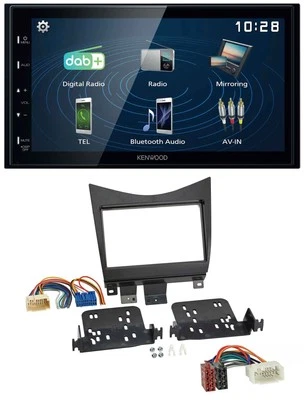 Kenwood 2DIN Bluetooth MP3 USB DAB Autoradio für Honda Accord 02-08 schwarz - Bild 1 von 4
