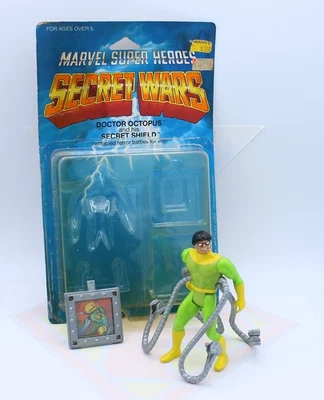 Figura de acción Mattel Secret Wars Doctor Octopus de colección Doc Ock tarjeta burbuja abierta Foto 1 de 4