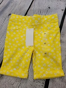 GIRLS 3T Epic Threads Bright YELLOW & WHITE Hearts BIKE SHORTS NWT  - Picture 1 of 5