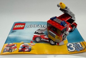 LEGO CREATOR 6911 Mini Fire Truck, Jeep, Helicopter 3 In 1 Set