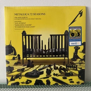 72 Seasons by Metallica - Exclusive Yellow & Black Swirl Vinyl, Sealed 2LP, 2023 - Picture 1 of 2