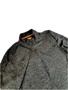 Omni Suéter de Lana Para Hombres XL Gris Pullover Camisa 1/4 Cremallera Poliéster Mezcla de Lana - Imagen 1 de 10