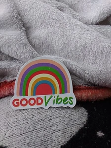 Good Vibes Rainbow Sticker - Picture 1 of 6