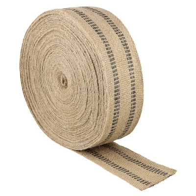 3.5 Inch x 32.8 Yards Upholstery Jute Webbing Tape for Chair Repair Black - Image 1 of 4