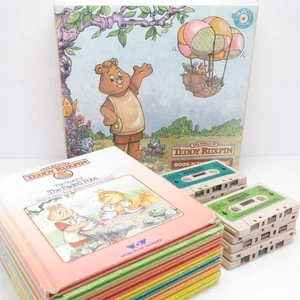 Lote de 10 libros y cintas de casete Teddy Ruxpin + estuche de almacenamiento - Imagen 1 de 17