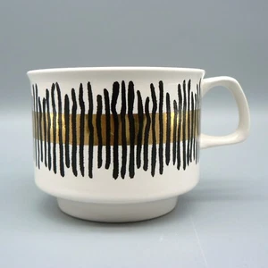 CROWN DEVON GOLDEN NILE TEACUPS PERFECT COLIN MELBOURNE MEMPHIS TEA CUPS RETRO - Picture 1 of 6