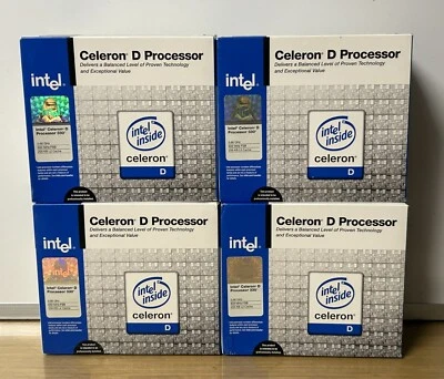 BRAND NEW INTEL CELERON D PROCESSOR 320 SEALED BOX WITH HEAT SINK AND FAN - Image 1 of 4