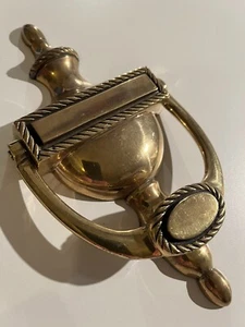 Aufgewonnener alter antiker Regency klassischer Urne aus massivem Messing 8 Zoll Türklopfer (KN102) - Bild 1 von 8