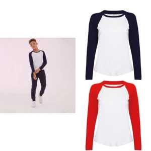 SF Mini Kids Long Sleeve Baseball Tee SM271 - Children Sports Skin-fit T-shirt - Picture 1 of 6