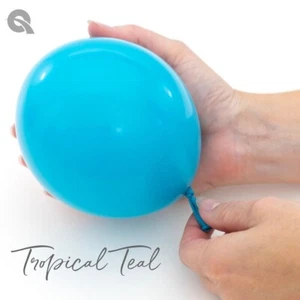16" Solid Tropical Teal Latex Balloons - Qualatex Party Supplies - 10 ct - Picture 1 of 1