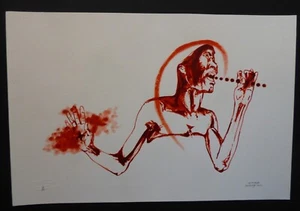 THE FORCE Signed Serigraph by Famed Afro Cuban Artist & Priest SANTIAGO OLAZABAL - Picture 1 of 6