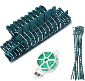31Pc Plant Clips&Wire Ties for Supporting Straightening Plant Stems Stalks&Vines - Picture 1 of 11