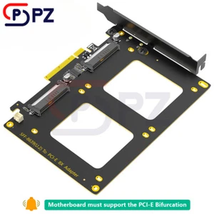 Adaptador Dual U.2 SSD a PCIe 4.0 X8 - Soporta 2 X U.2 SSD, Sin Divisor - Imagen 1 de 3