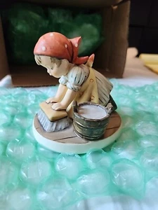 Vintage Goebel Hummel #363  "Big-House Cleaning" Figurine, West Germany - Picture 1 of 7