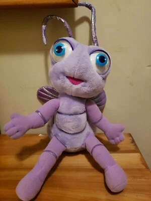 A BUGS LIFE Hormiga Princesa Púrpura 18" Peluche Animal Funciona con Pilas Mattel Foto 1 de 4