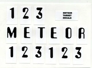 Stern METEOR Pinball Machine Drop Target Decal Set - Foto 1 di 1